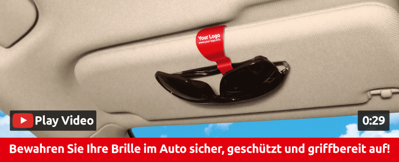 Clippi als Werbeartikel - Clippi KFZ Brillenhalter