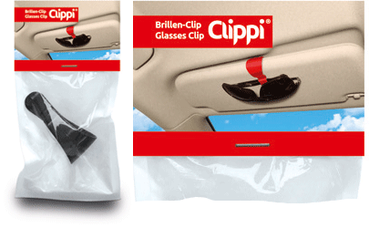 Clippi Brillenhalter fürs Auto Verpackung